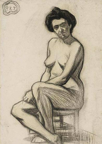 ϼFemme Nue Assise