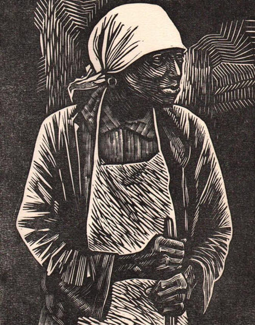 Elizabeth Catlett.Survivor , 1983.