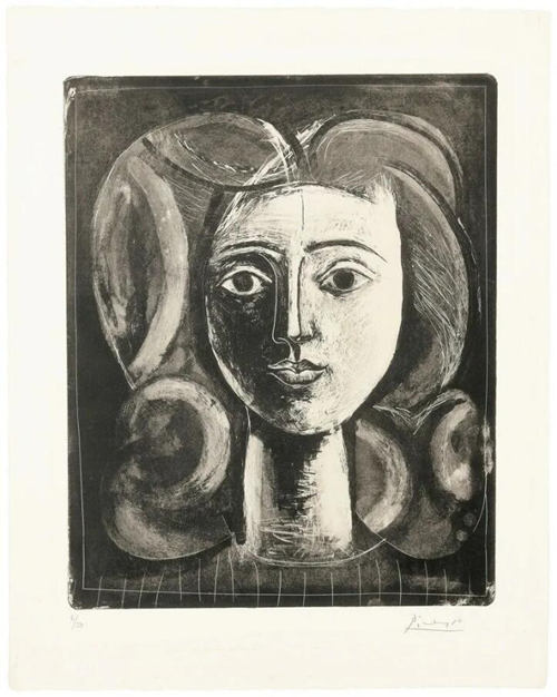 Pablo Picasso. Tte de jeune fille, 1947.