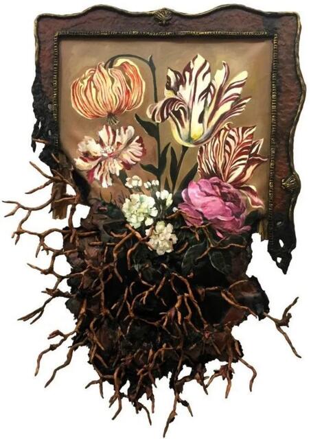 Valerie Hegarty.Flowers with Roots Elegy, 2019.