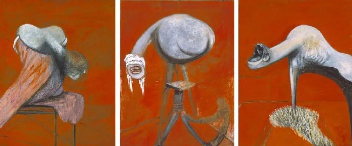 ˹ʮּܵ衷Three Studies for Figures at the Base of a Crucifixion1945