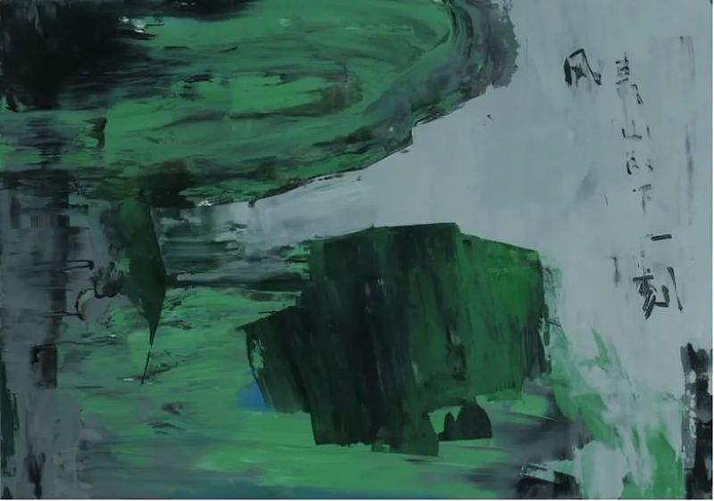 󡤷ɽһBorrowing Imagesthe Wind Is the Next Moment of the MountainۺϲMixed Material 150x200cm2023